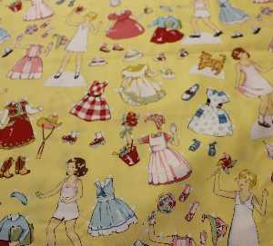 Last 2 Yards 1930's Retro ''Sage Glen Paperdolls'' by Alexander Henry Fabrics Collection